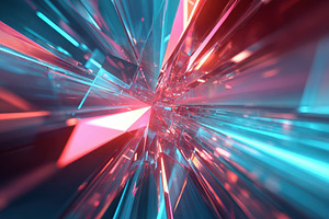 Neon crystal burst, a Wallpaper Photo by AlyaAnd