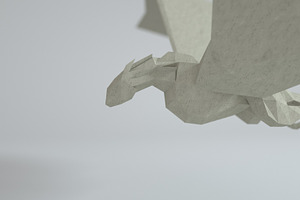 Low Poly Paper Dragon