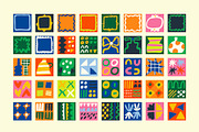 Bloom Blocks Naive Floral Clipart, a Decorative Illustration by Olia (Thumbnail 4 of 25)