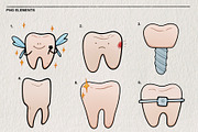 Set of teeth dentistry 15 PNG, a Healthcare Illustration by LOKSKIH (Thumbnail 4 of 4)