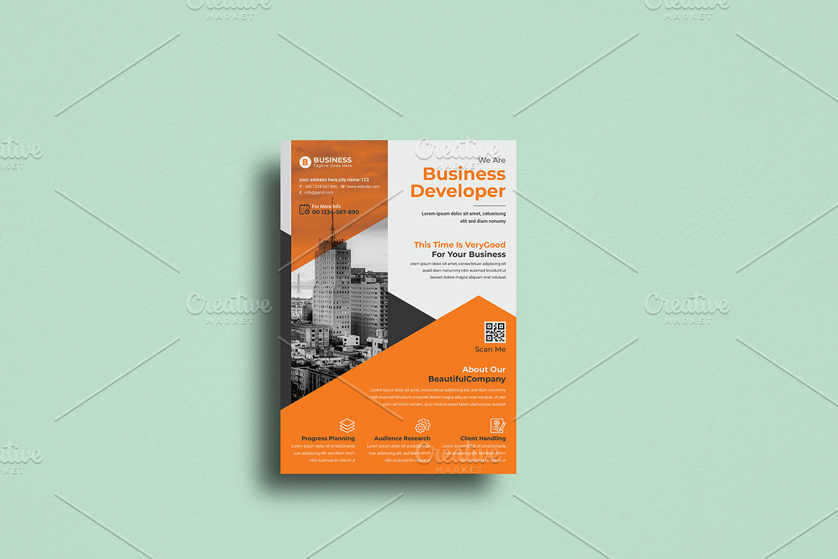 Business Flyer With 4 Color, a Flyer Template by creative-som (Photo 5 of 5)