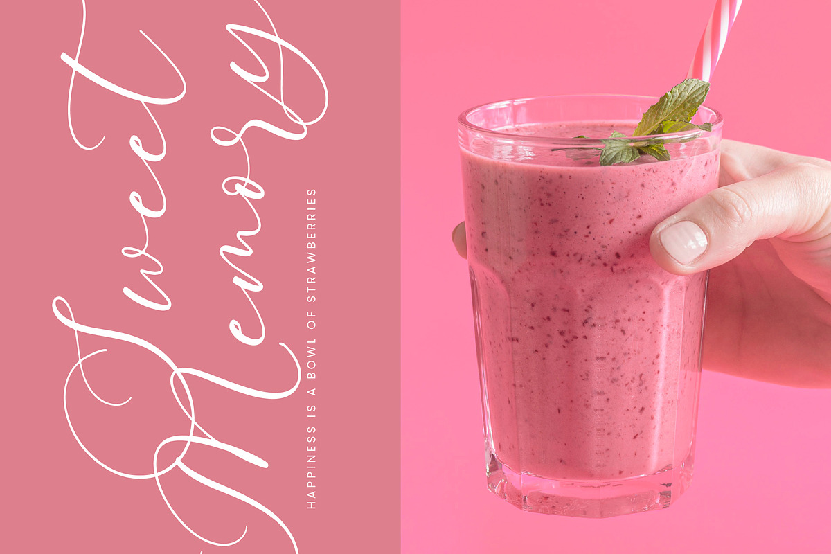 Pertysh Tulipita Stylish Calligraphy, a Script Font by stylishtype.co (Photo 4 of 20)