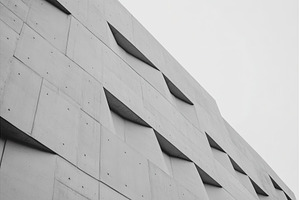 Modern Concrete Building Facade with, an Architecture Photo by Lermont51