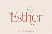 Esther - Stylish Ligature Serif Font, a Serif Font by SilverStag Type Foundry (Thumbnail 1 of 27)