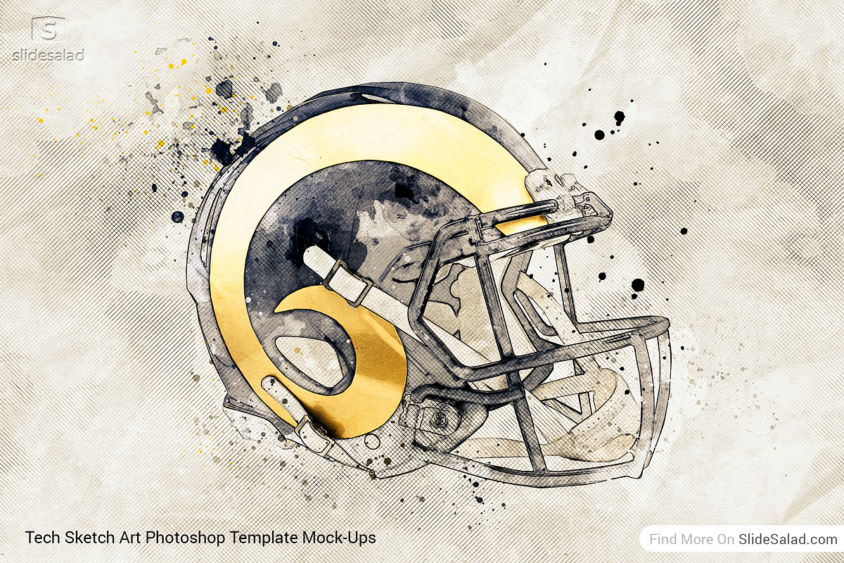 Tech Sketch Art Photoshop Mock-ups, an Action Add-On by SlideSalad (Photo 2 of 27)