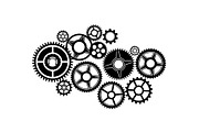 Gear & Cogwheel Silhouette Vector Bu, an Illustration by jahid234 (Thumbnail 42 of 51)