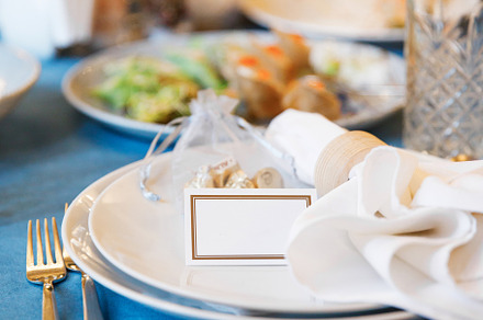 Banquet in the restaurant, serving