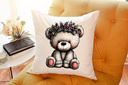 Watercolor Christmas Teddy Bear Clip, an Animal Illustration by Sublimation Artist (Thumbnail 6 of 6)