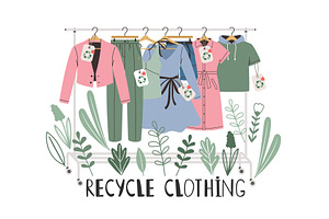 Clothes hanger with a set of, a Graphic by Stock-Smart-Start