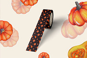 Hand-Drawn Pumpkin Clipart & Pattern, a Seasonal Illustration by KlymchukArtworks (Thumbnail 6 of 8)