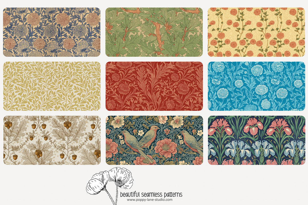 70 Arts & Crafts seamless pattern, a Pattern Graphic by Poppy Lane Studio (Photo 4 of 10)