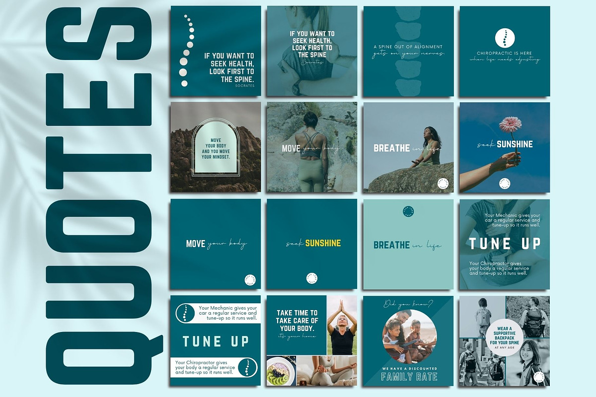 Modern Chiropractic Canva Templates, a Design Template by Socially Sorted (Photo 5 of 9)