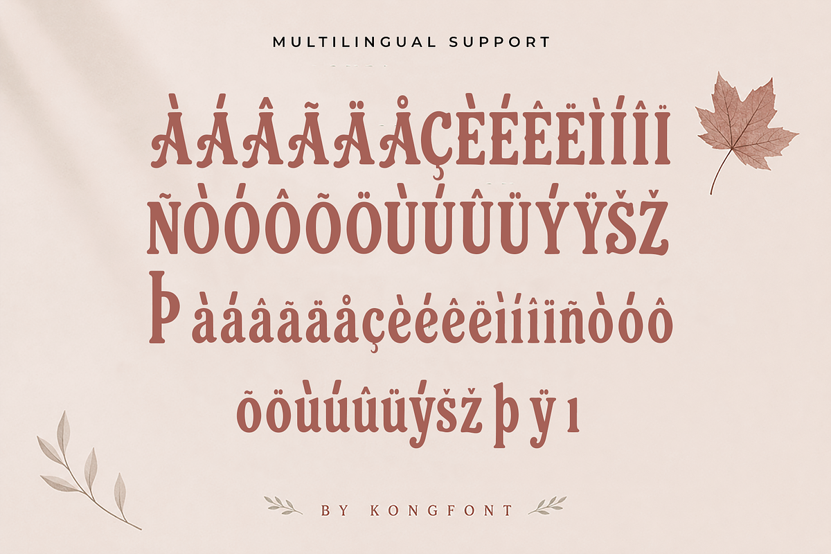 Retro Autumn - Vintage Serif Font, a Serif Font by overlaytemplates (Photo 5 of 5)