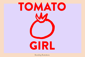 Tomato Girl Branding Illustrations