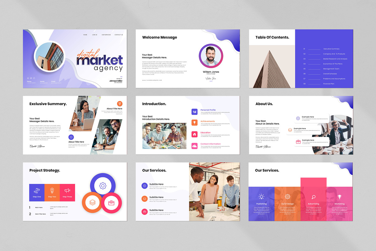 Digital Market Agency Presentation, a Social Media Template by evgenystudio (Photo 5 of 7)