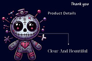 Halloween Gothic Voodoo Doll Clipart, a Work Illustration by Dream Creation (Thumbnail 5 of 6)