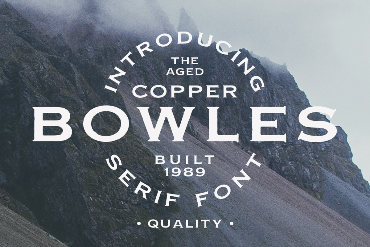 Copper Bowles - Rough Serif Font