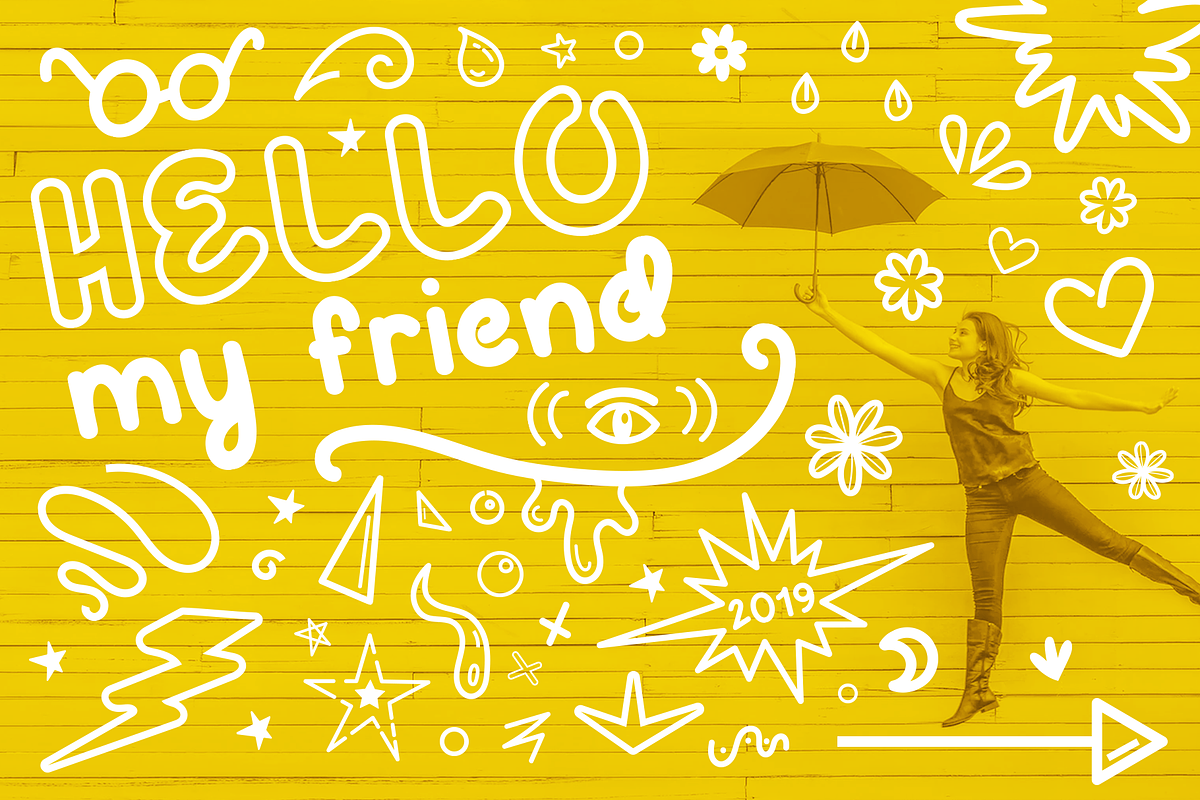 Hey Fox Rounded Font Trio + BONUS preview 7