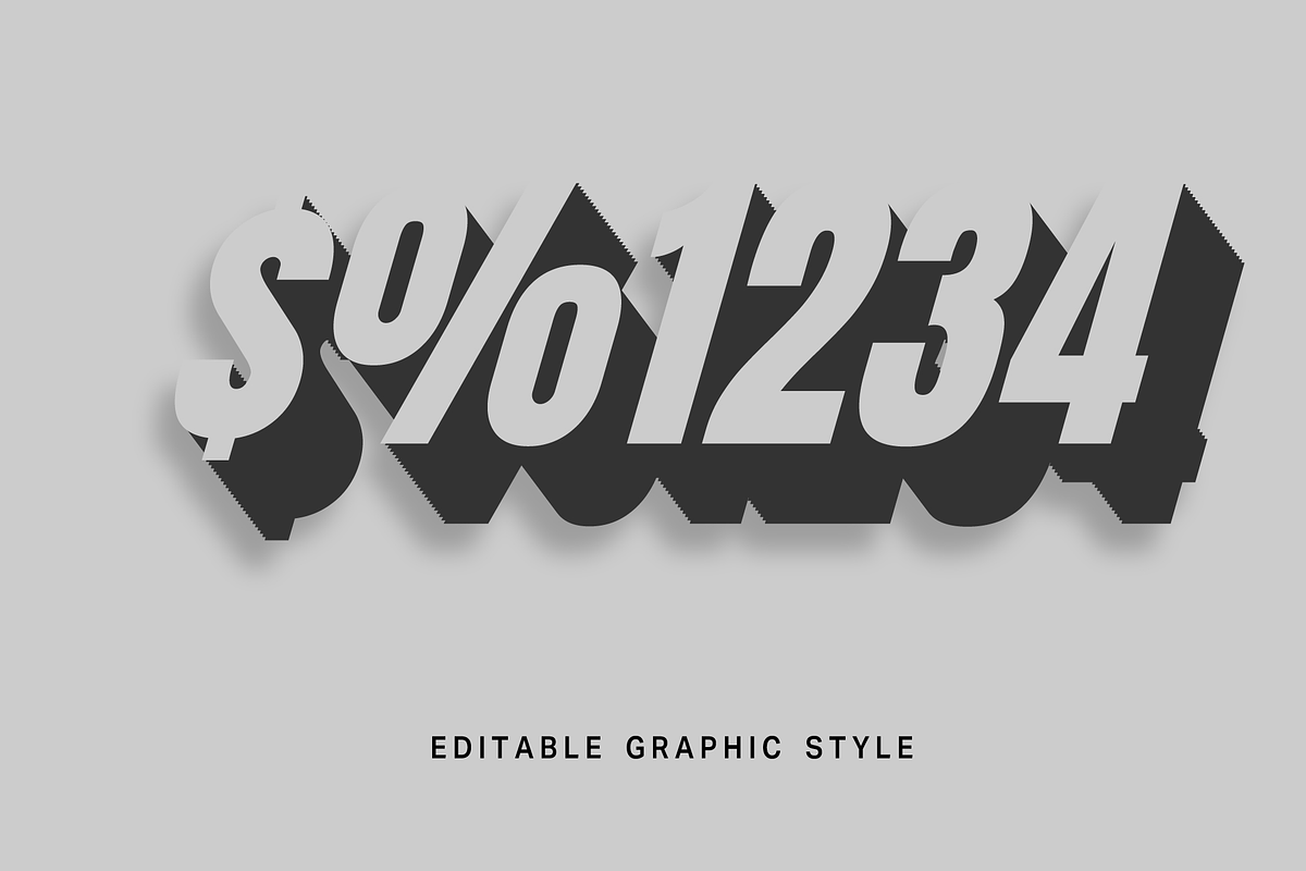 3D Shadow Extrude Text Effect preview 2