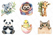 Animal Peeking Around Corner Clipart, an Illustration by DreamPrint404 (Thumbnail 3 of 5)