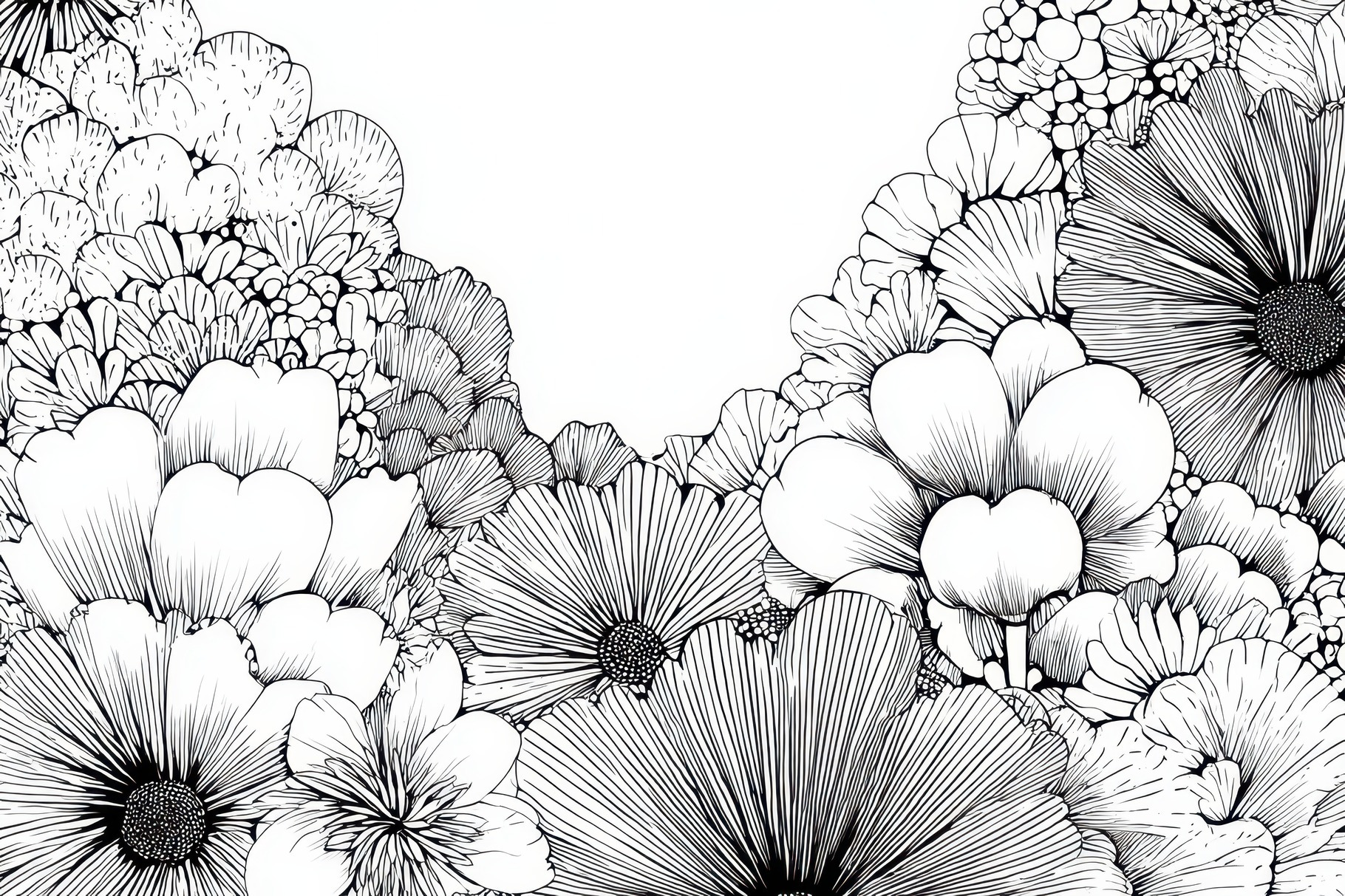 Detailed line drawing of various, a Photo by Pavel_design