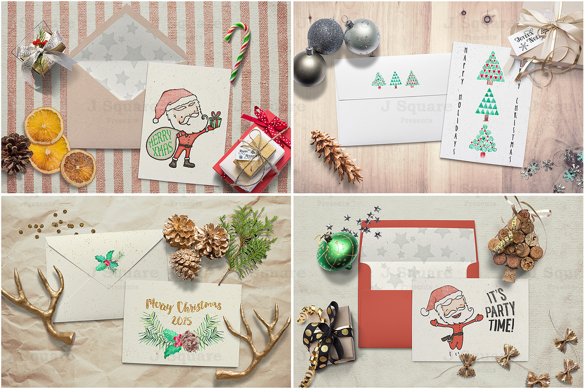 Holiday Props CardSet MockUps & More, a Product Mockup by JSquarePresents (Photo 7 of 13)