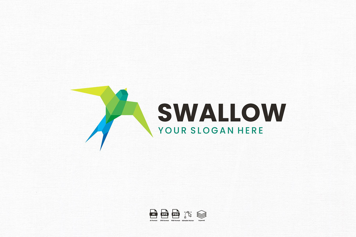 Swallow logo Design, a Branding & Logo Template by kromastd22
