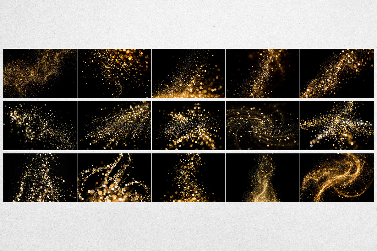 30 Shimmering Gold Sparkles Overlay, a Texture Graphic by smishura (Photo 3 of 4)