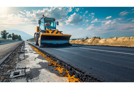 Road Construction with Heavy, an Industrial Photo by Neirfy