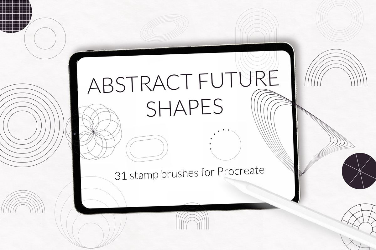 Stamp brushes bundle for Procreate, a Brush Add-On by Let's Art (Photo 11 of 19)