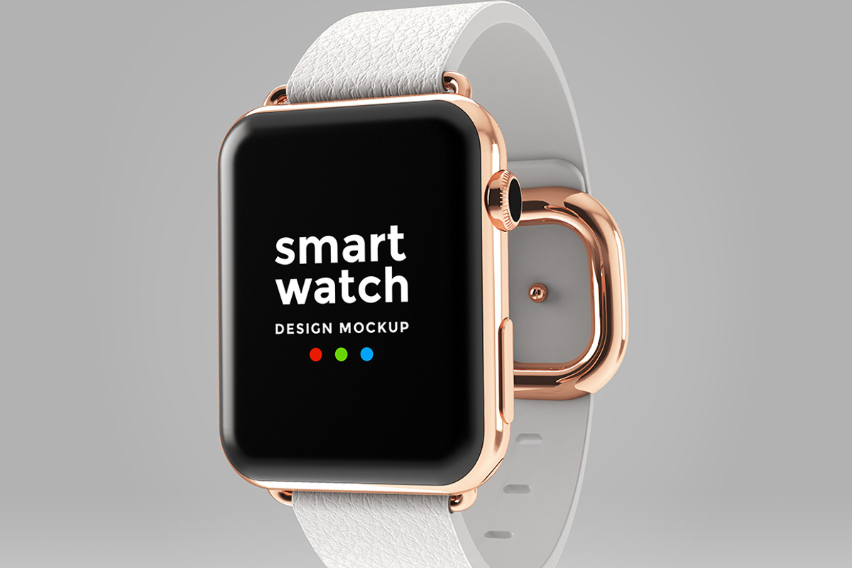 Apple Watch Design Mockup, a Wearable Device Mockup by illustrated (Photo 3 of 5)