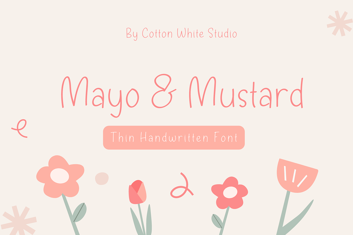 Mayo & Mustard, a Handwritten Font by Sofia Skoog (Photo 1 of 12)
