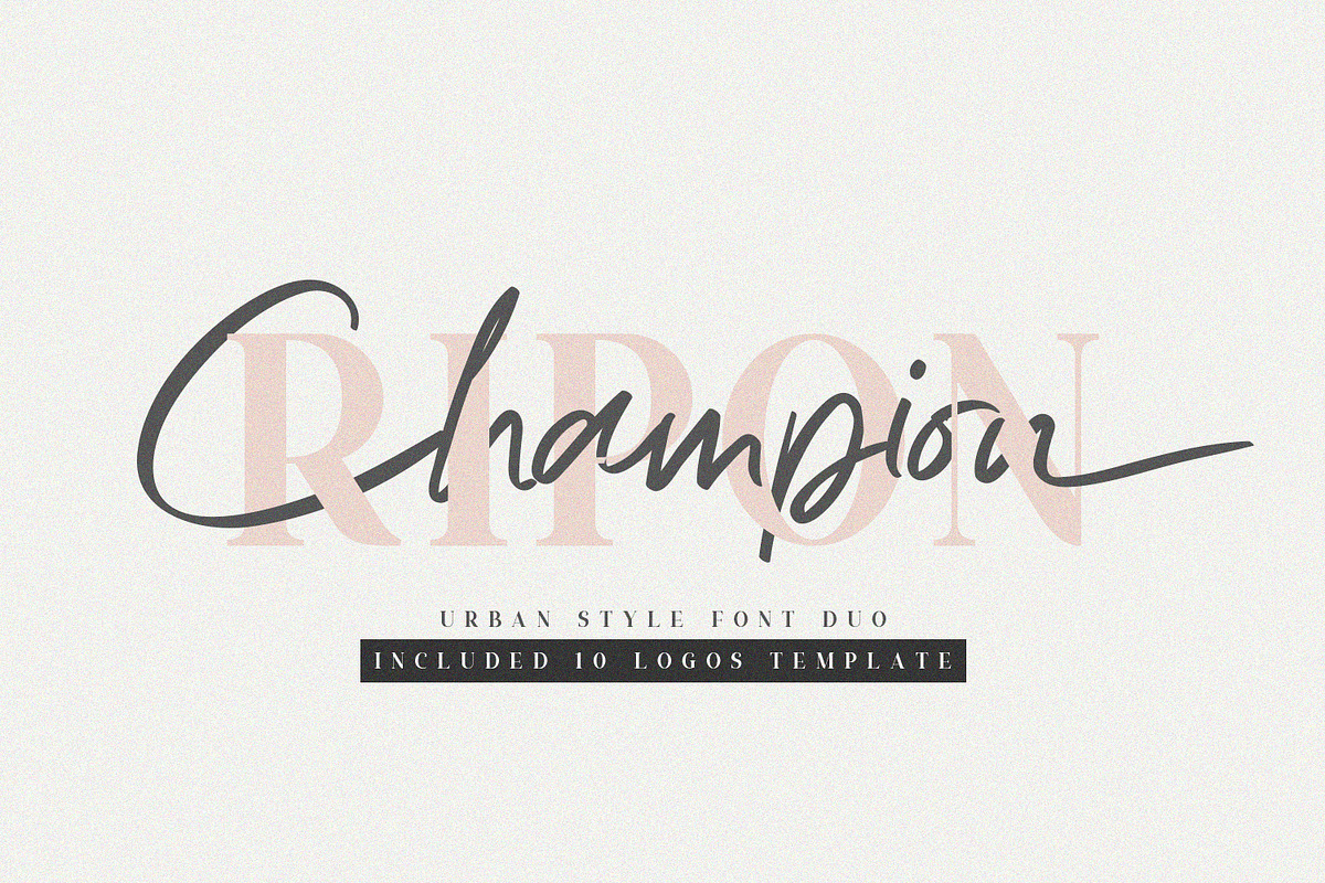NEW! Ripon Font Duo + Bonus, a Script Font by Graphicfresh (Photo 9 of 9)