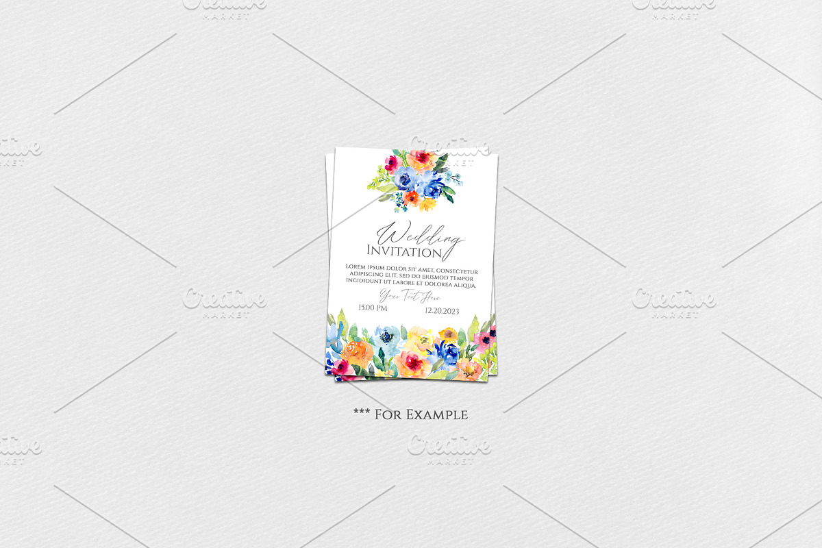 Bright Watercolor Spring Flowers, an Illustration by GraphicsDish (Photo 4 of 4)