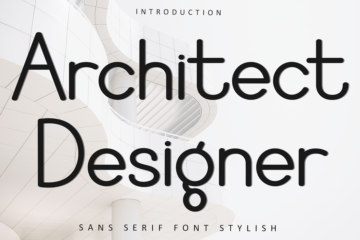Architect Designer, a Sans Serif Font by FreshTypeINK (Photo 1 of 8)