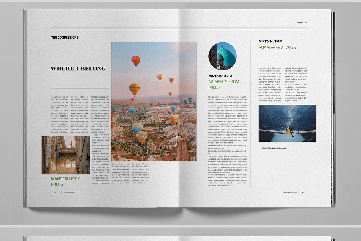 Travel Photobook Brochure Template, a Brochure Template by Boris Cupac (Photo 6 of 7)