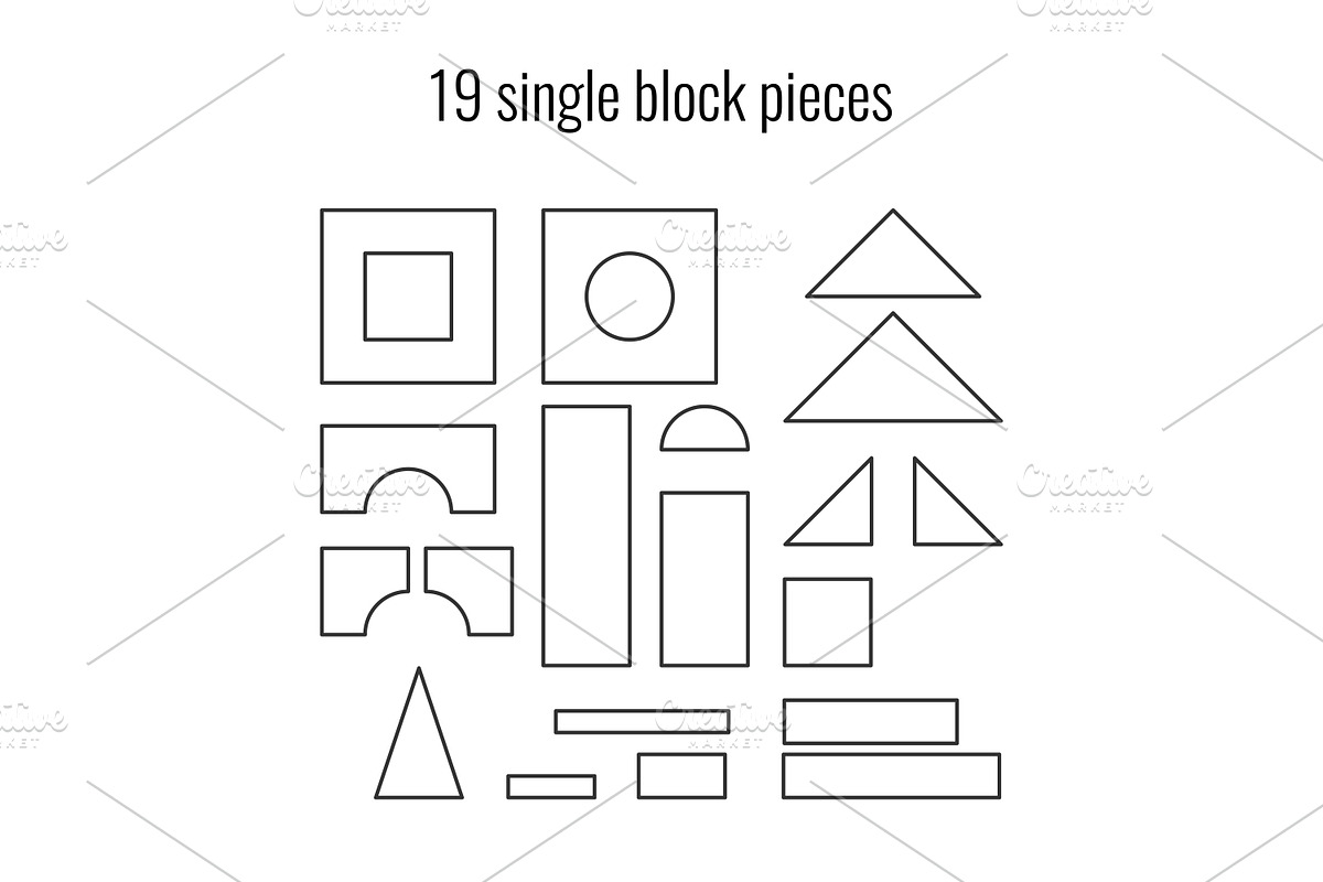 Toy bricks building towers, an Education Illustration by Primula`s shop (Photo 3 of 3)
