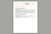 Nurse Resume, Cover Letter Template, a Resume Template by Scribbled Napkin Design (Thumbnail 3 of 5)