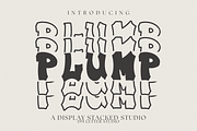 Plump Stacked, a Serif Font by Dm Studio (Thumbnail 1 of 10)