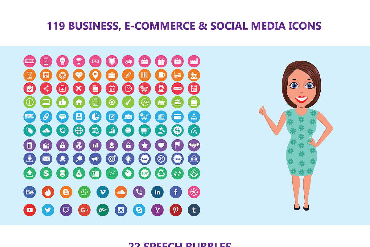 Business Woman Character Creator, a Work Illustration by Art Zooted (Photo 3 of 3)