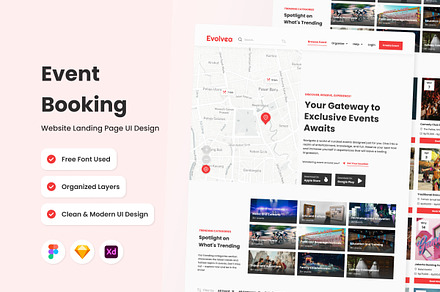 Evolvea - Event Booking Landing Page, a Landing Page Template by twinstd