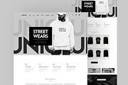 Uniclub - T-shirt Website Template, a HTML Template by TemplatesJungle (Thumbnail 1 of 2)
