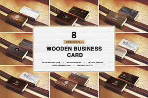Wooden Business Card Pack [Horisont]