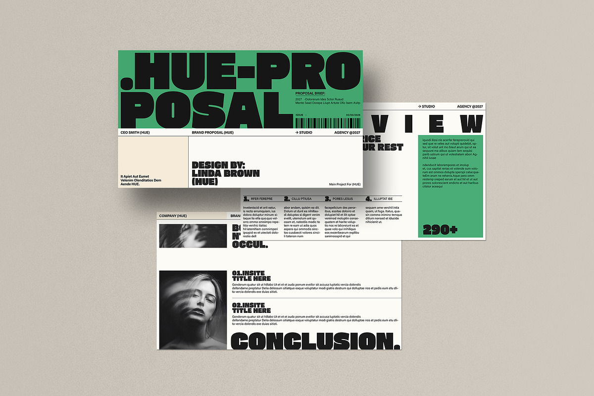 HUE | Brand Proposal Presentation, a Presentation Template by SlideStock (Photo 3 of 11)