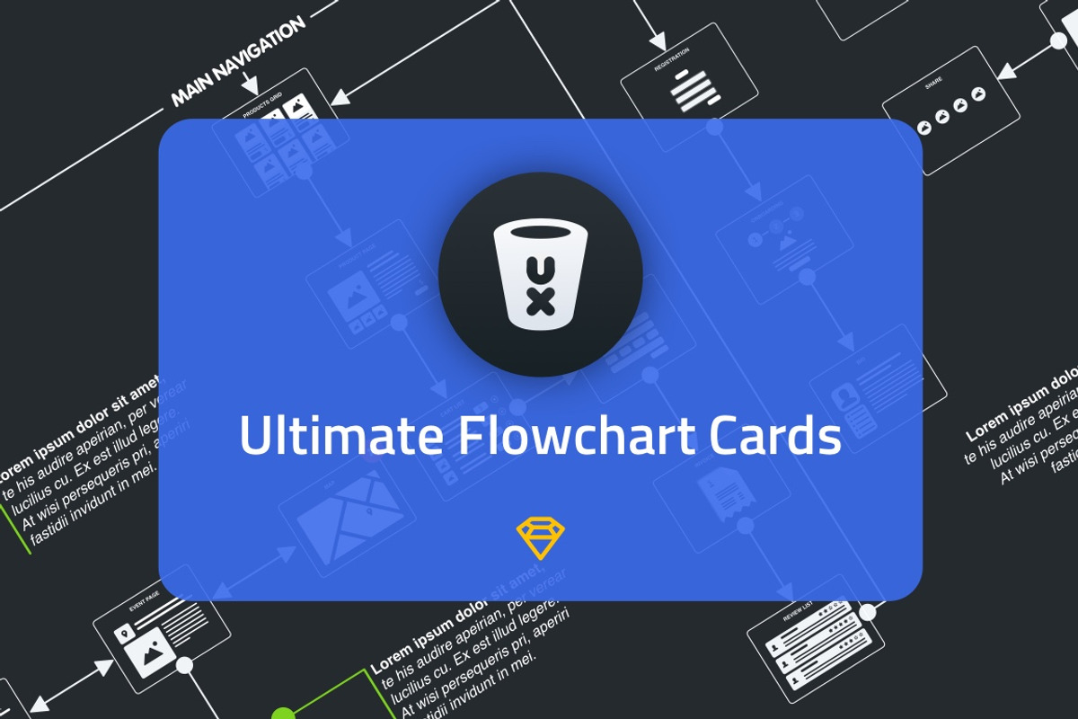 Ultimate Flowchart Cards, a Templates & Theme by Nelson Marteleira (Photo 1 of 4)