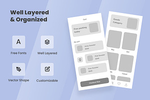 Ecommerce Wireframe Apps