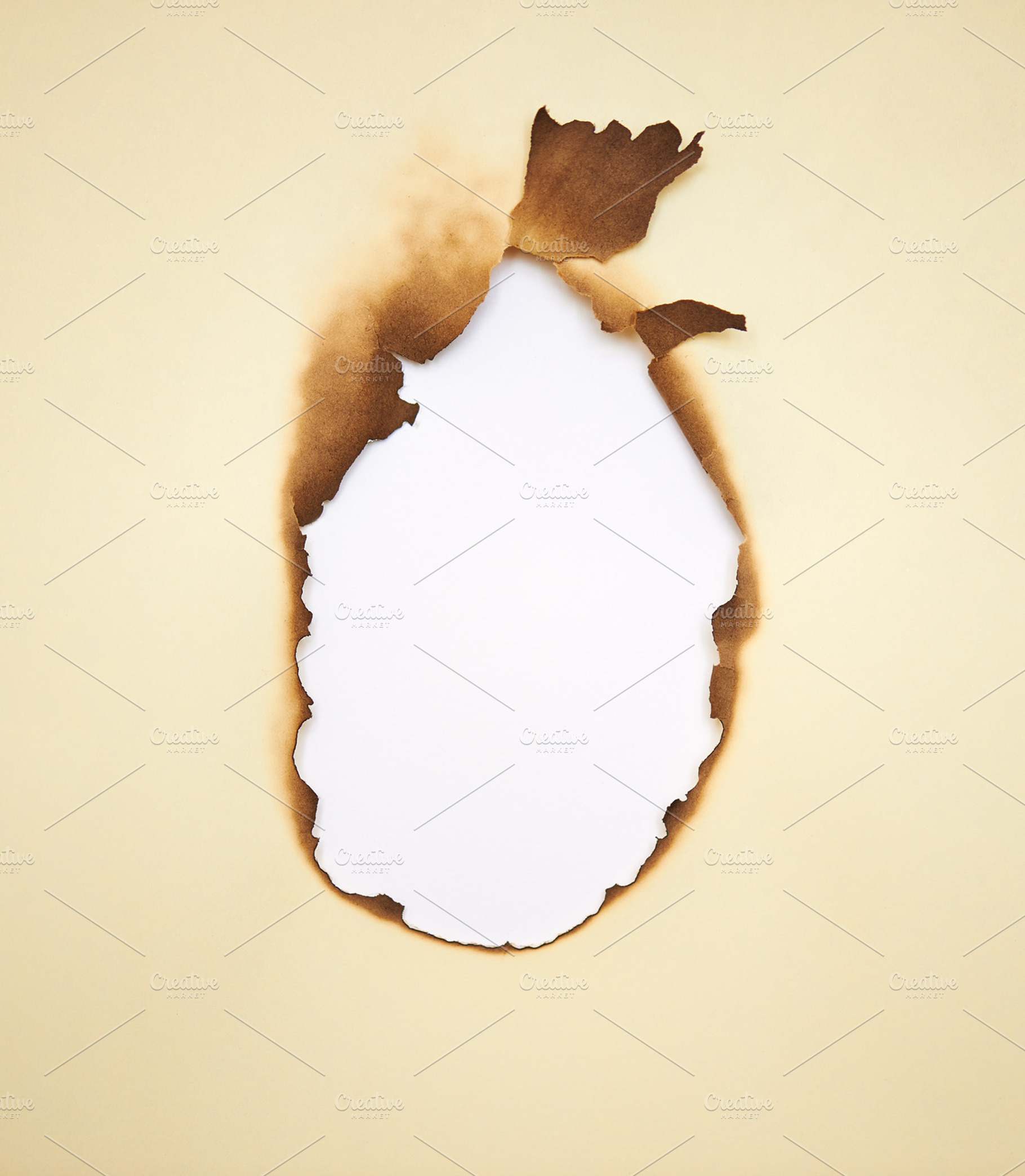 Burned hole, a Background Photo by LaserPrint