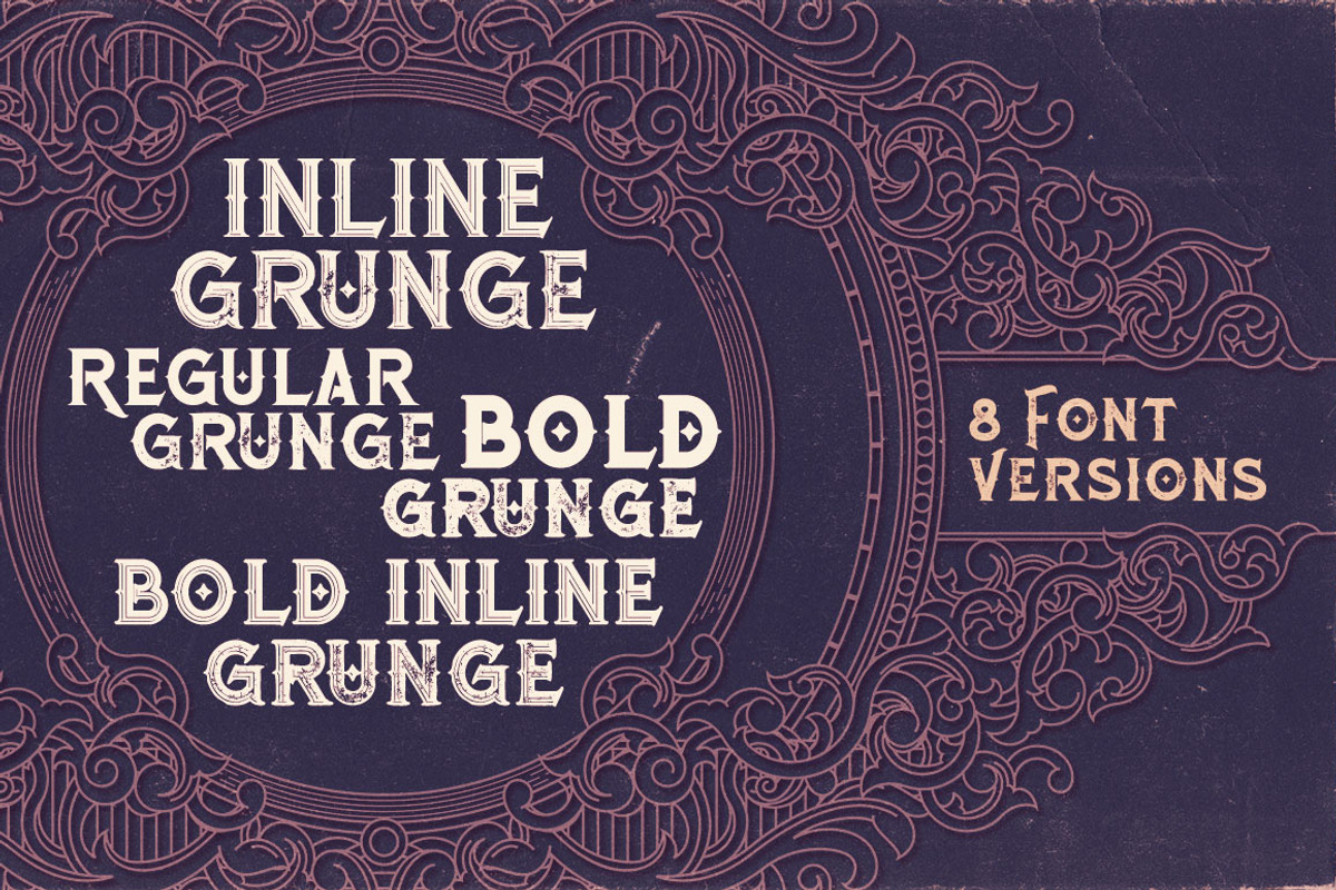 Roman Black - 8 Display Fonts preview 3