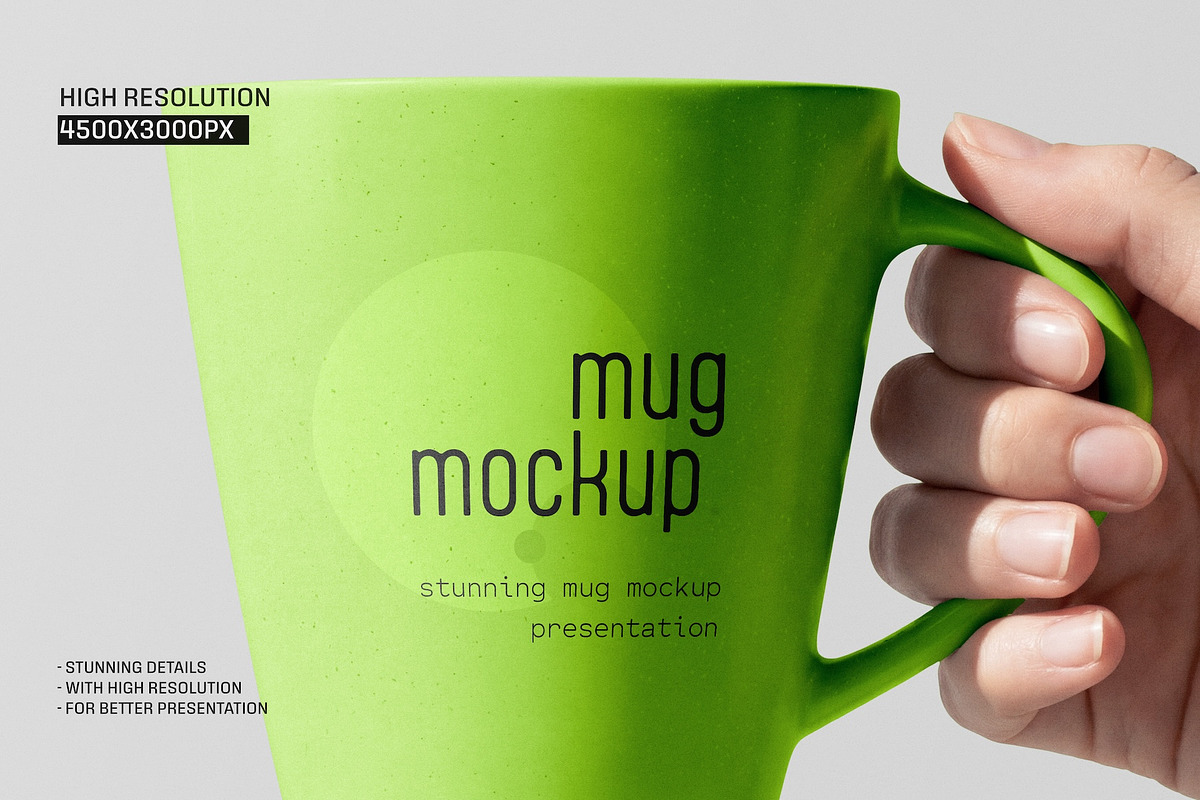 White Ceramic Coffee Mug Hand Mockup, a Cups & Container Mockup by Toasin Studio (Photo 2 of 4)