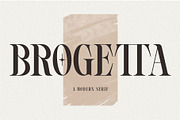 BROGETTA - Modern Serif Font, a Serif Font by HanzelSpace Studio (Thumbnail 1 of 9)